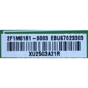 MAIN PARA TV LG / NUMERO DE PARTE EBU67023303 / EAX69897702 / 67023303 / EAX69897702(1.2) / DISPLAY LM270WF7 (SJ)(D4) / MODELO 27LQ625S-PU / 27LQ625S-PU.BUSLNRM